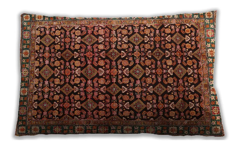 Weekend Specials to Celebrate Traditional Classic Indoor Outdoor Rectangular Saffron Red Lumbar Throw Pillow, 13 inch by 19 inch, lbtr3354