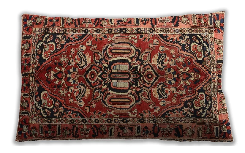 Weekend Bargains to Relish Traditional Classic Indoor Outdoor Rectangular Saffron Red Lumbar Throw Pillow, 13 inch by 19 inch, lbtr3631 Weekend Bargains to Relish Traditional Classic Indoor Outdoor Rectangular Saffron Red Lumbar Throw Pillow, 13 inch by 19 inch, lbtr3631