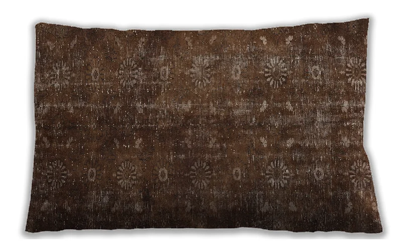 Best Deals Traditional Classic Indoor Outdoor Rectangular Sienna Brown Lumbar Throw Pillow, 13 inch by 19 inch, lbtr4134