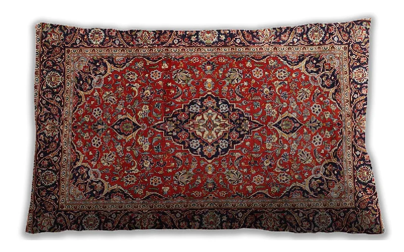 New Deals Traditional Classic Indoor Outdoor Rectangular Saffron Red Lumbar Throw Pillow, 13 inch by 19 inch, lbtr4326 New Deals Traditional Classic Indoor Outdoor Rectangular Saffron Red Lumbar Throw Pillow, 13 inch by 19 inch, lbtr4326
