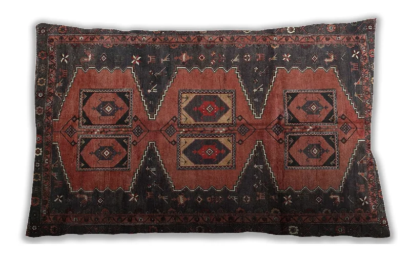 Must-Have Deals Traditional Classic Indoor Outdoor Rectangular Sienna Brown Lumbar Throw Pillow, 13 inch by 19 inch, lbtr4410