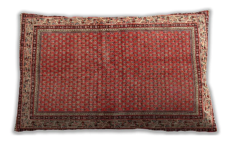 Exclusive Deal Traditional Classic Indoor Outdoor Rectangular Tangerine Pink Lumbar Throw Pillow, 13 inch by 19 inch, lbtr4448