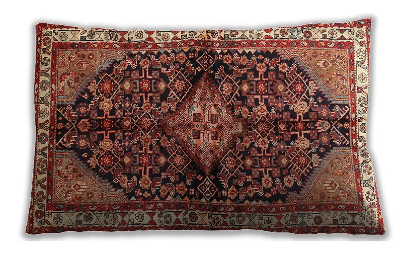 Weekend Specials to Love Traditional Classic Indoor Outdoor Rectangular Tomato Red Lumbar Throw Pillow, 13 inch by 19 inch, lbtr450