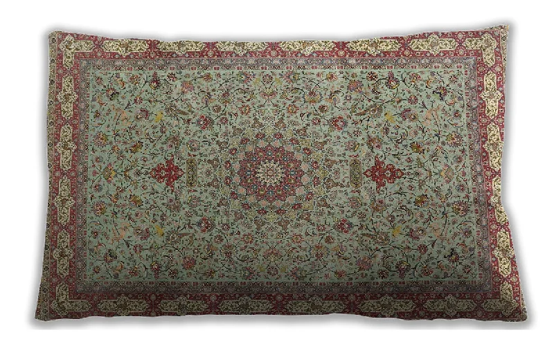 Extra Discount Traditional Classic Indoor Outdoor Rectangular Sienna Brown Lumbar Throw Pillow, 13 inch by 19 inch, lbtr4779