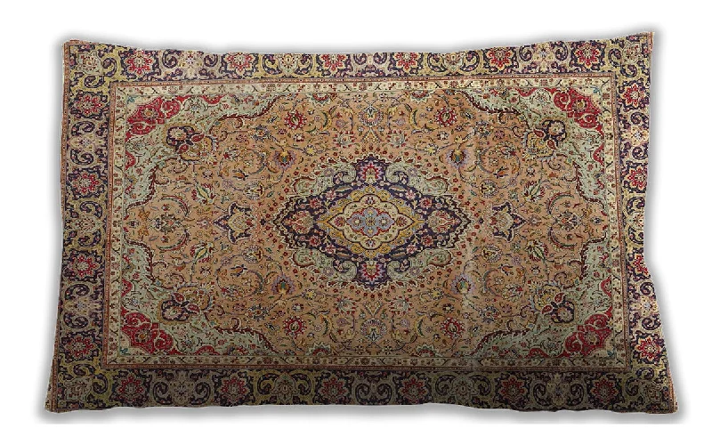 Fantastic Savings Traditional Classic Indoor Outdoor Rectangular Sienna Brown Lumbar Throw Pillow, 13 inch by 19 inch, lbtr4782