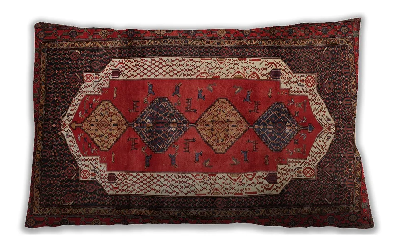 Low Cost Traditional Classic Indoor Outdoor Rectangular Sienna Brown Lumbar Throw Pillow, 13 inch by 19 inch, lbtr5