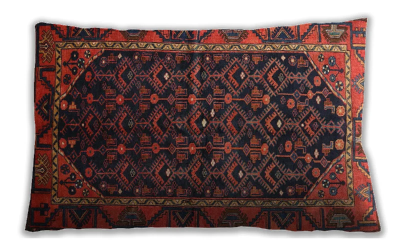 Extra Savings Traditional Classic Indoor Outdoor Rectangular Saffron Red Lumbar Throw Pillow, 13 inch by 19 inch, lbtr558 Extra Savings Traditional Classic Indoor Outdoor Rectangular Saffron Red Lumbar Throw Pillow, 13 inch by 19 inch, lbtr558