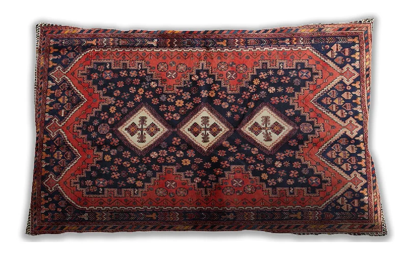 Best Deals Traditional Classic Indoor Outdoor Rectangular Saffron Red Lumbar Throw Pillow, 13 inch by 19 inch, lbtr698