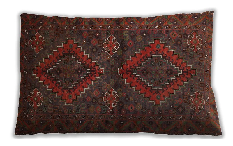 Crazy Savings Traditional Classic Indoor Outdoor Rectangular Saffron Red Lumbar Throw Pillow, 13 inch by 19 inch, lbtr732 Crazy Savings Traditional Classic Indoor Outdoor Rectangular Saffron Red Lumbar Throw Pillow, 13 inch by 19 inch, lbtr732