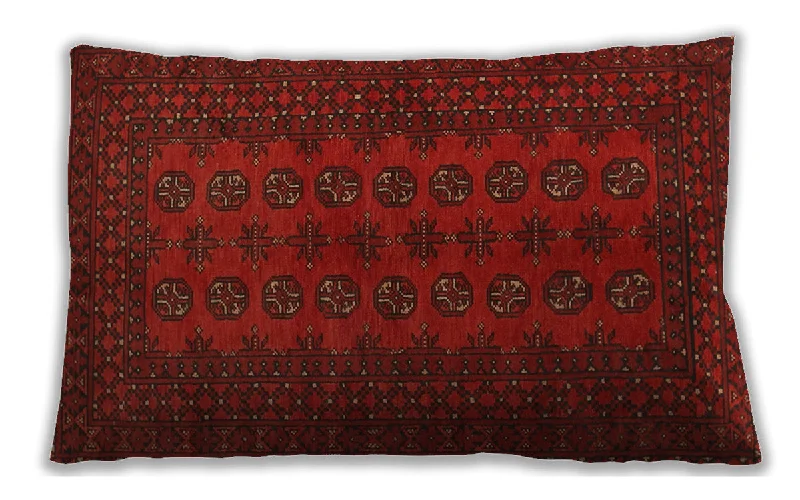 Fantastic Deals Traditional Classic Indoor Outdoor Rectangular Saffron Red Lumbar Throw Pillow, 13 inch by 19 inch, lbtr766 Fantastic Deals Traditional Classic Indoor Outdoor Rectangular Saffron Red Lumbar Throw Pillow, 13 inch by 19 inch, lbtr766
