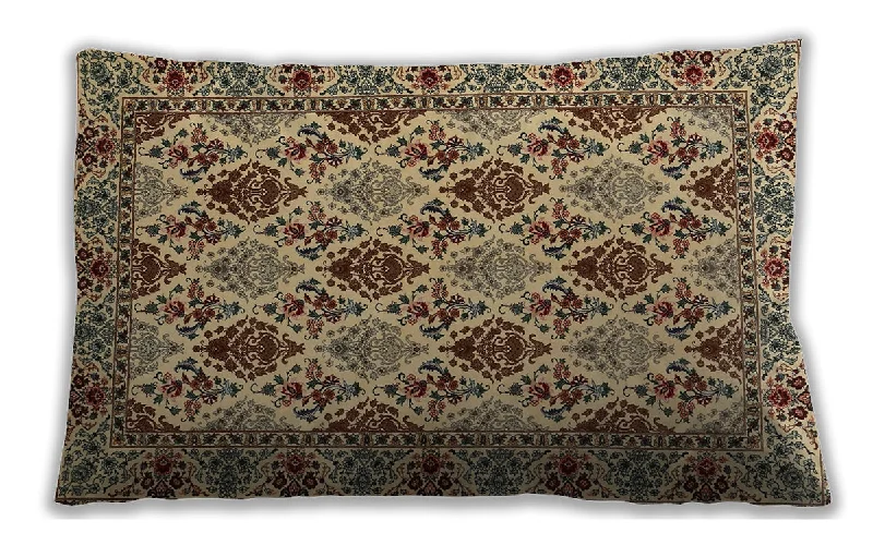 Low Prices Traditional Classic Indoor Outdoor Rectangular Sepia Brown Lumbar Throw Pillow, 13 inch by 19 inch, lbtr942