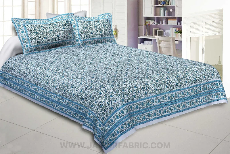 Limited-Time Offers You Can't Ignore Leafy Bliss Green King Size Bedsheet