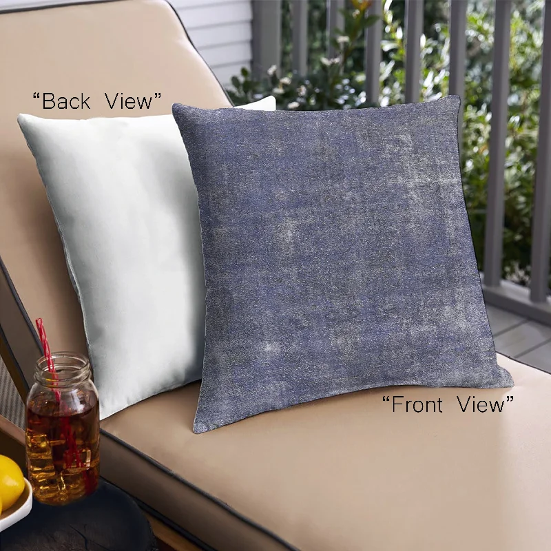 Value Deals Mid-Century Modern Urban Indoor Outdoor Square Slate Blue Grey Blue Throw Pillow, 18 inch by 18 inch, pwurb1046 Value Deals Mid-Century Modern Urban Indoor Outdoor Square Slate Blue Grey Blue Throw Pillow, 18 inch by 18 inch, pwurb1046