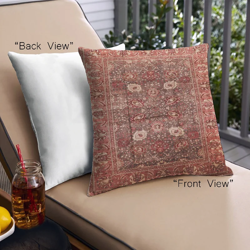 Members Only Mid-Century Modern Urban Indoor Outdoor Square Sunrise Orange Throw Pillow, 18 inch by 18 inch, pwurb1047 Members Only Mid-Century Modern Urban Indoor Outdoor Square Sunrise Orange Throw Pillow, 18 inch by 18 inch, pwurb1047