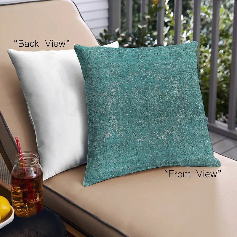 Customer Appreciation Sale Mid-Century Modern Urban Indoor Outdoor Square Teal Green Throw Pillow, 18 inch by 18 inch, pwurb1053 Customer Appreciation Sale Mid-Century Modern Urban Indoor Outdoor Square Teal Green Throw Pillow, 18 inch by 18 inch, pwurb1053