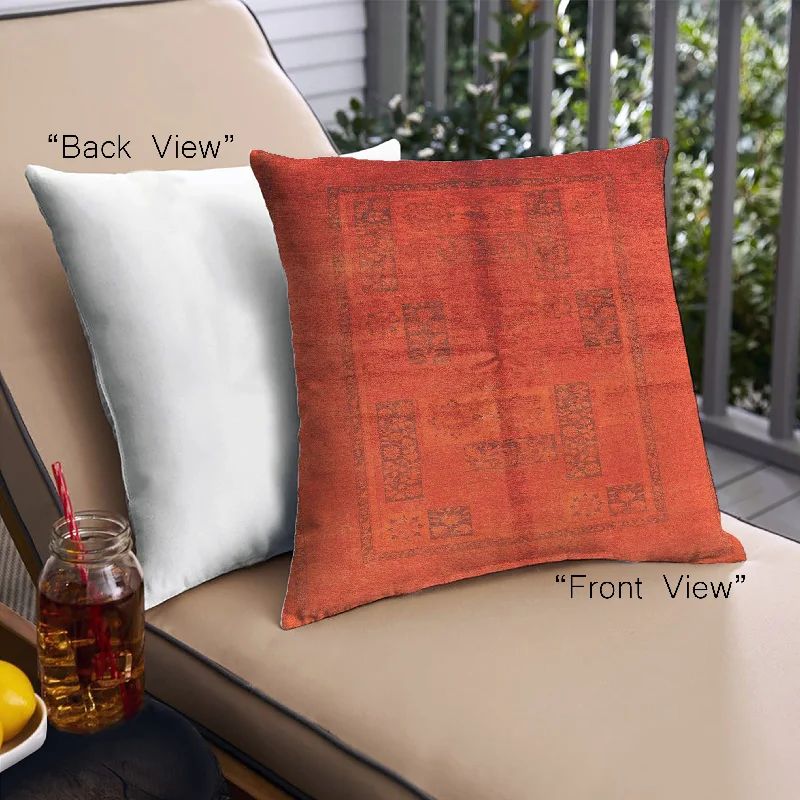 Reduced Price Mid-Century Modern Urban Indoor Outdoor Square Red Throw Pillow, 18 inch by 18 inch, pwurb1068 Reduced Price Mid-Century Modern Urban Indoor Outdoor Square Red Throw Pillow, 18 inch by 18 inch, pwurb1068