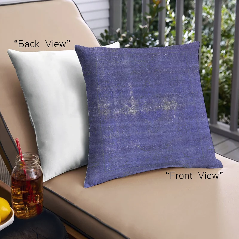 Weekend Wonders Await! Mid-Century Modern Urban Indoor Outdoor Square Sapphire Blue Throw Pillow, 18 inch by 18 inch, pwurb1086 Weekend Wonders Await! Mid-Century Modern Urban Indoor Outdoor Square Sapphire Blue Throw Pillow, 18 inch by 18 inch, pwurb1086