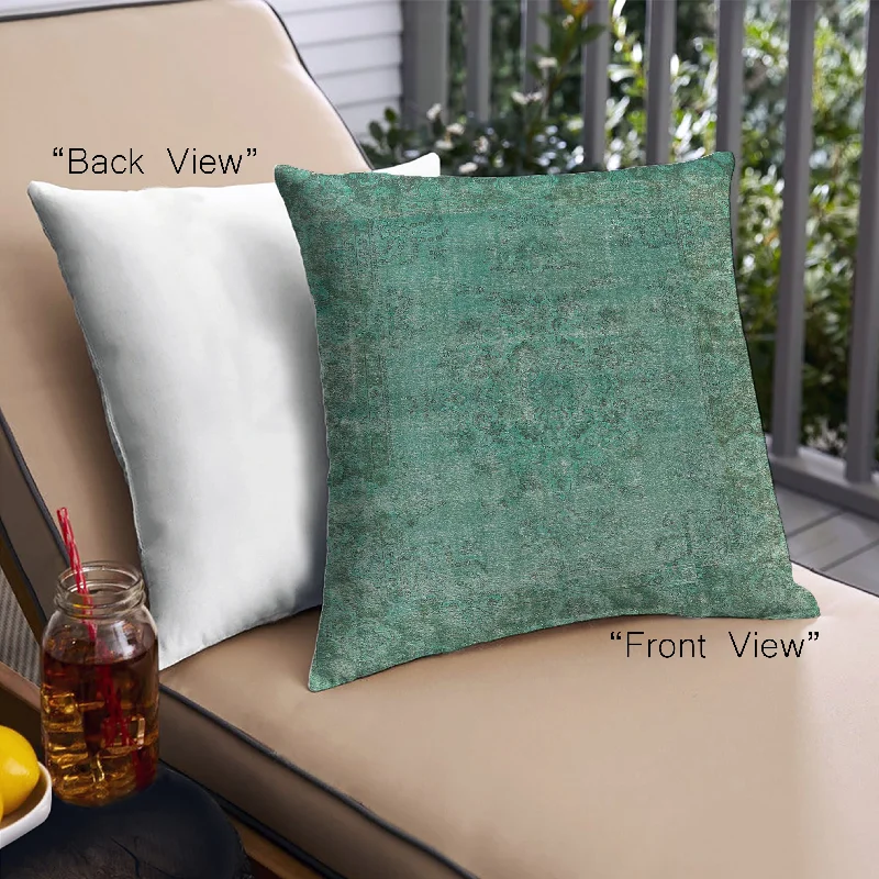 Super Bargain Mid-Century Modern Urban Indoor Outdoor Square Mint Green Throw Pillow, 18 inch by 18 inch, pwurb1091 Super Bargain Mid-Century Modern Urban Indoor Outdoor Square Mint Green Throw Pillow, 18 inch by 18 inch, pwurb1091