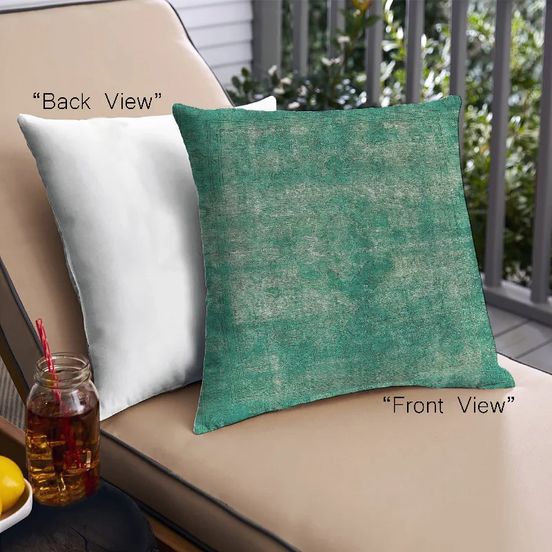 Celebrate the Weekend with Discounts Mid-Century Modern Urban Indoor Outdoor Square Sea Green Throw Pillow, 18 inch by 18 inch, pwurb1093 Celebrate the Weekend with Discounts Mid-Century Modern Urban Indoor Outdoor Square Sea Green Throw Pillow, 18 inch by 18 inch, pwurb1093