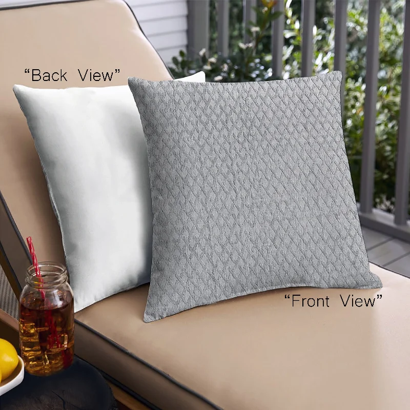 Massive Deal Mid-Century Modern Urban Indoor Outdoor Square Platinum Silver Gray Throw Pillow, 18 inch by 18 inch, pwurb113 Massive Deal Mid-Century Modern Urban Indoor Outdoor Square Platinum Silver Gray Throw Pillow, 18 inch by 18 inch, pwurb113
