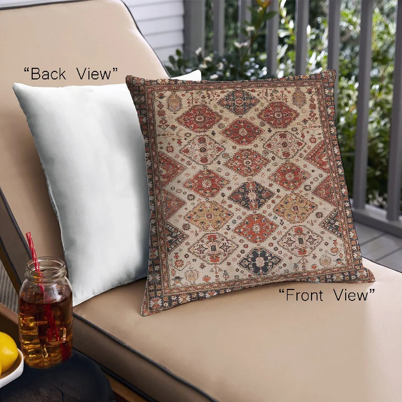 Flash Sale Mid-Century Modern Urban Indoor Outdoor Square Saffron Red Throw Pillow, 18 inch by 18 inch, pwurb1152 Flash Sale Mid-Century Modern Urban Indoor Outdoor Square Saffron Red Throw Pillow, 18 inch by 18 inch, pwurb1152