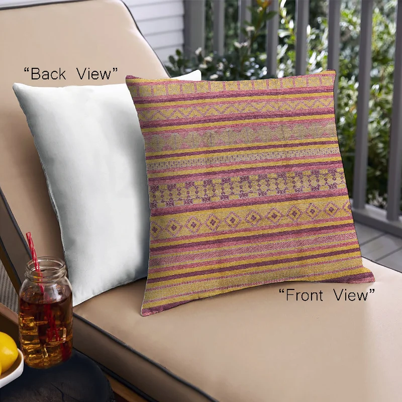 Weekend Savings Bonanza Mid-Century Modern Urban Indoor Outdoor Square Orange Throw Pillow, 18 inch by 18 inch, pwurb1260