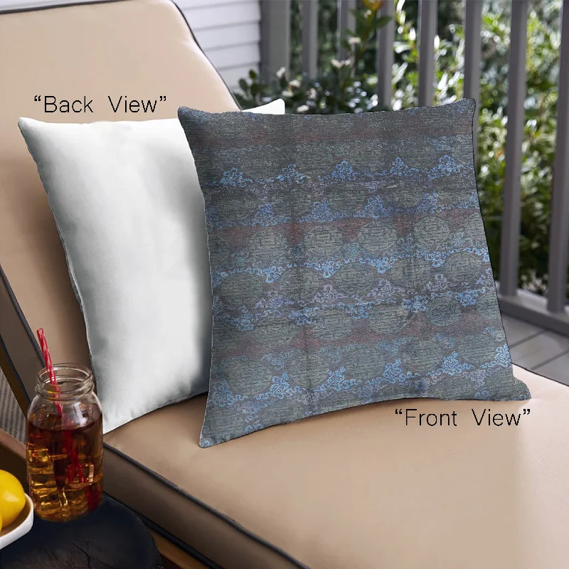 Weekend Special Mid-Century Modern Urban Indoor Outdoor Square Steel Blue Throw Pillow, 18 inch by 18 inch, pwurb1286 Weekend Special Mid-Century Modern Urban Indoor Outdoor Square Steel Blue Throw Pillow, 18 inch by 18 inch, pwurb1286