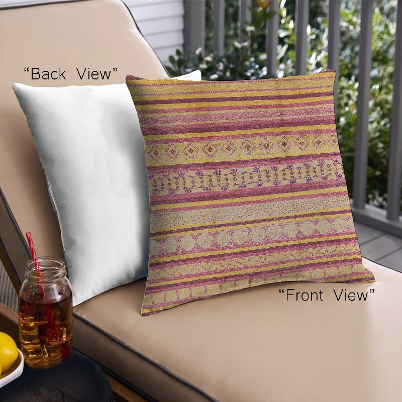 Limited Stock – Hurry Before It'S Gone Mid-Century Modern Urban Indoor Outdoor Square Orange Throw Pillow, 18 inch by 18 inch, pwurb1288