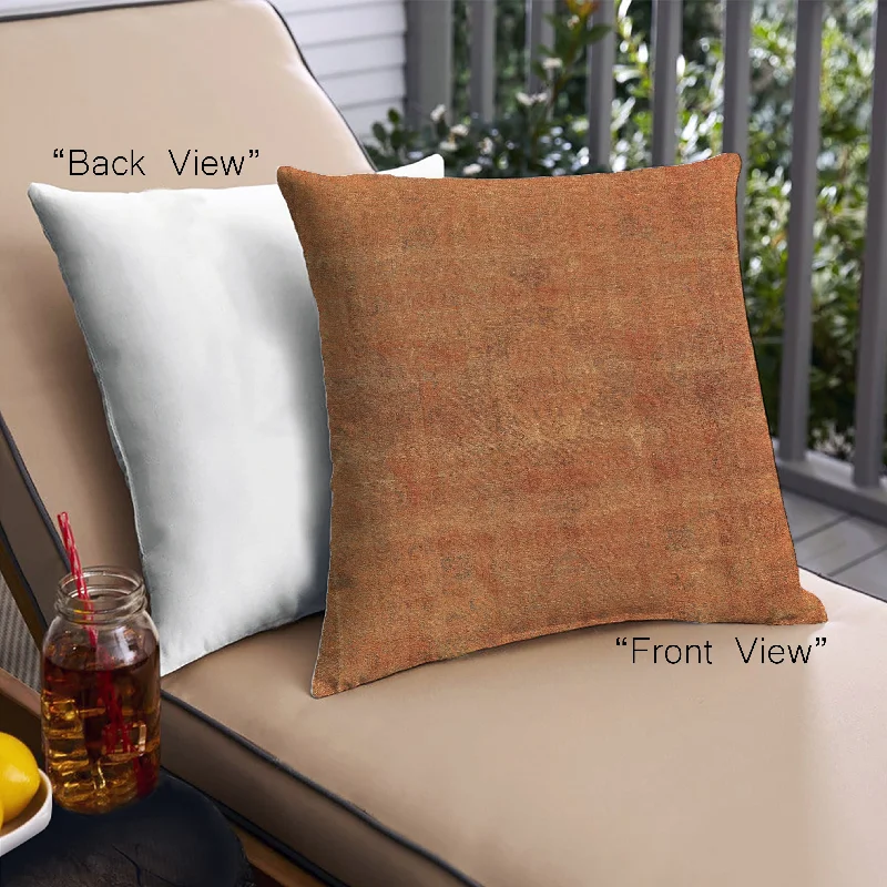 Weekend Discounts to Enjoy Mid-Century Modern Urban Indoor Outdoor Square Orange Red Orange Throw Pillow, 18 inch by 18 inch, pwurb1316