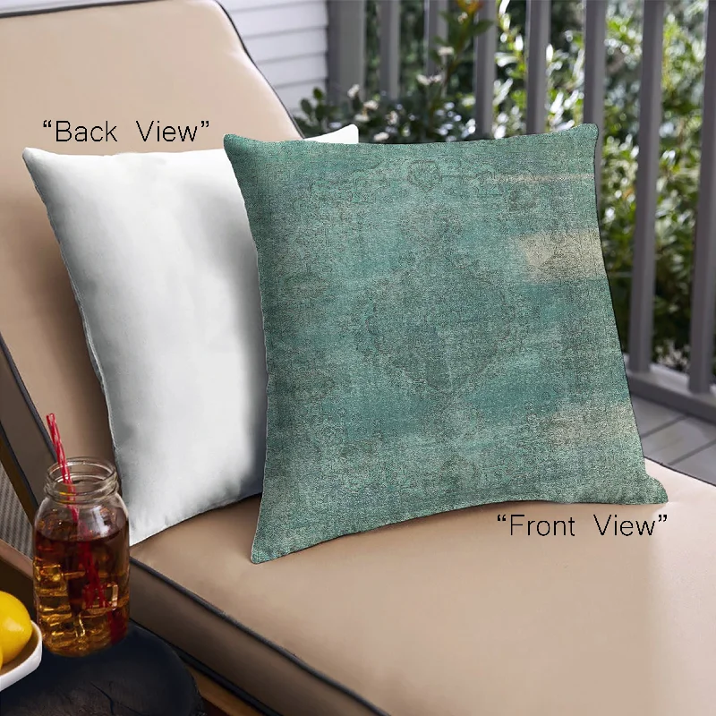 Weekend-Only Price Drops Mid-Century Modern Urban Indoor Outdoor Square Sea Green Throw Pillow, 18 inch by 18 inch, pwurb1322 Weekend-Only Price Drops Mid-Century Modern Urban Indoor Outdoor Square Sea Green Throw Pillow, 18 inch by 18 inch, pwurb1322