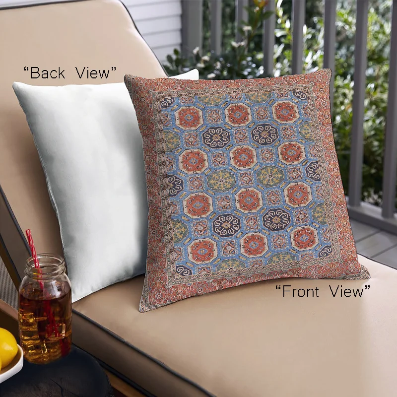 Deal Alert Mid-Century Modern Urban Indoor Outdoor Square Rosy Brown Pink Throw Pillow, 18 inch by 18 inch, pwurb1378