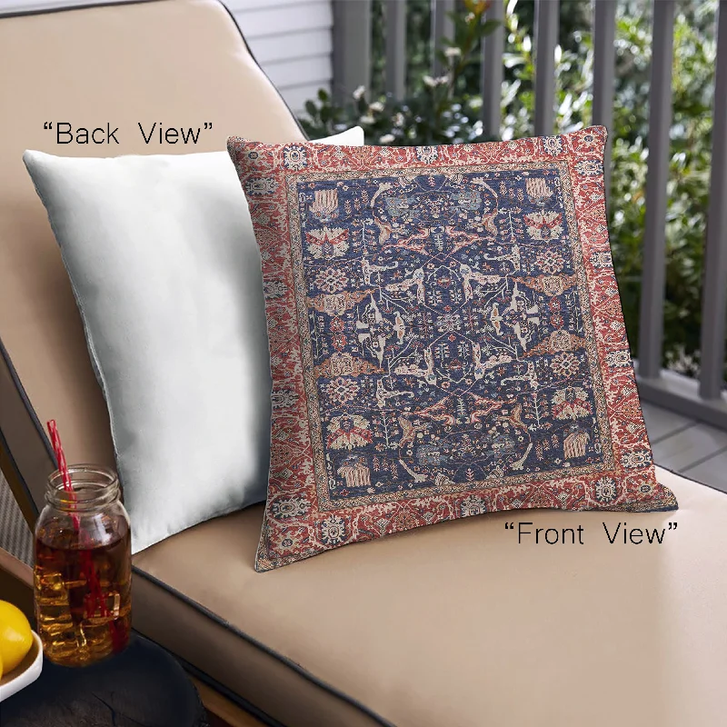 Quick Sale Mid-Century Modern Urban Indoor Outdoor Square Purple Lily Purple Throw Pillow, 18 inch by 18 inch, pwurb1482