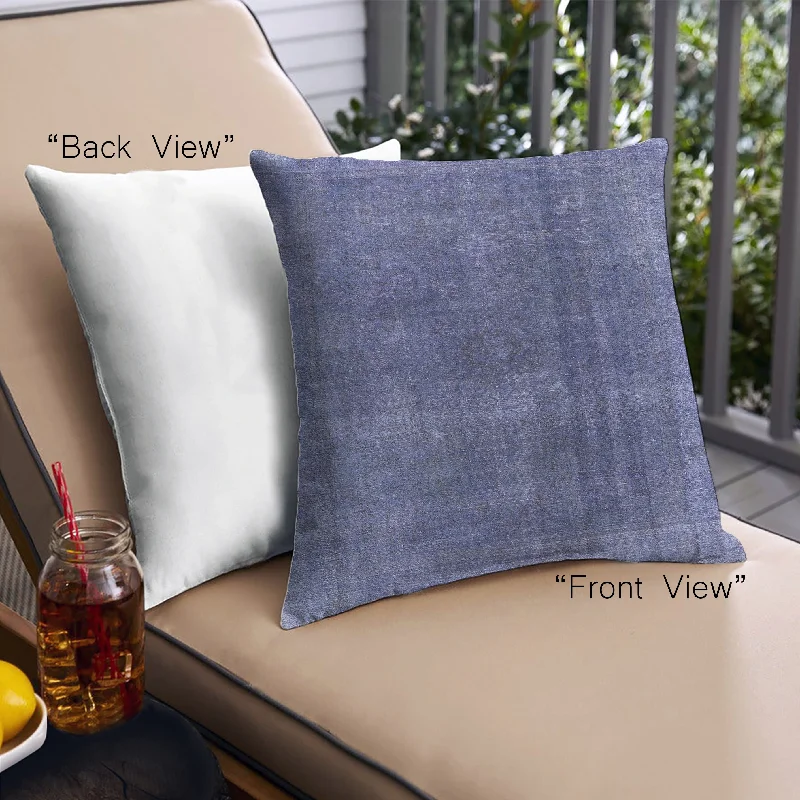 Savings Galore Mid-Century Modern Urban Indoor Outdoor Square Periwinkle Purple Throw Pillow, 18 inch by 18 inch, pwurb1500