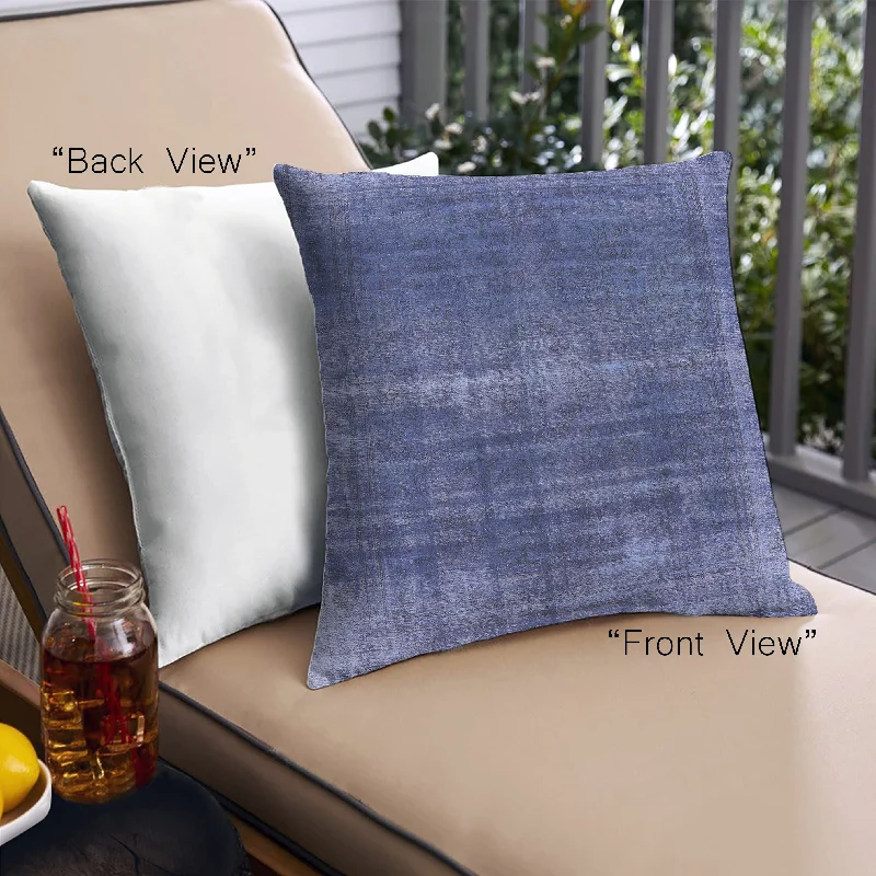 Special Price Mid-Century Modern Urban Indoor Outdoor Square Periwinkle Purple Throw Pillow, 18 inch by 18 inch, pwurb1501