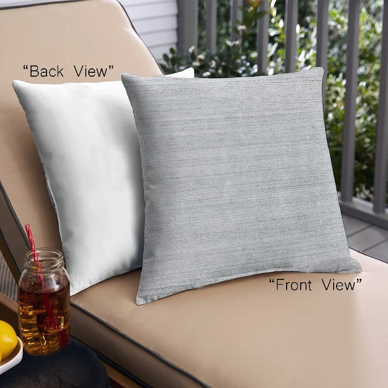 Inventory Reduction Mid-Century Modern Urban Indoor Outdoor Square Pastel Light Blue Throw Pillow, 18 inch by 18 inch, pwurb160
