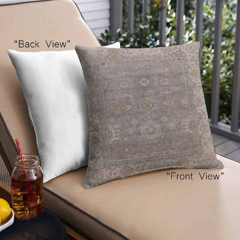 Today Only Mid-Century Modern Urban Indoor Outdoor Square Puce Purple Throw Pillow, 18 inch by 18 inch, pwurb1630
