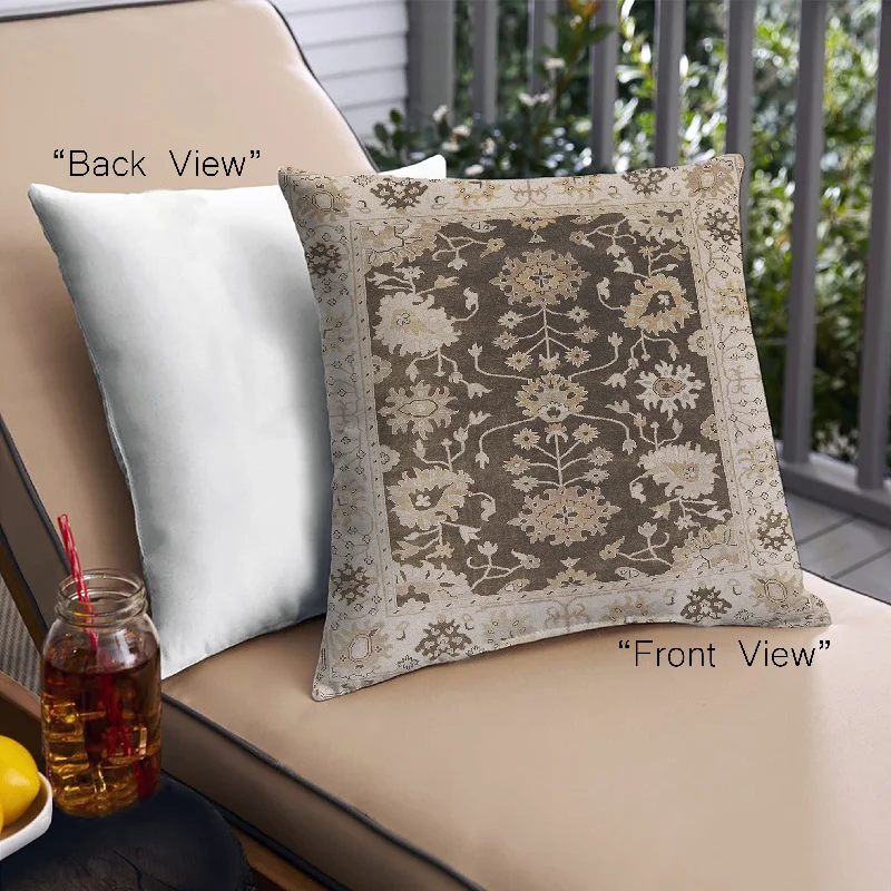 Weekend Price Cuts Galore Mid-Century Modern Urban Indoor Outdoor Square Sepia Brown Throw Pillow, 18 inch by 18 inch, pwurb1658 Weekend Price Cuts Galore Mid-Century Modern Urban Indoor Outdoor Square Sepia Brown Throw Pillow, 18 inch by 18 inch, pwurb1658
