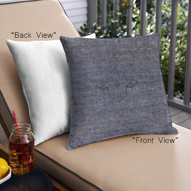 Year-End Sale Mid-Century Modern Urban Indoor Outdoor Square Slate Blue Grey Blue Throw Pillow, 18 inch by 18 inch, pwurb1742 Year-End Sale Mid-Century Modern Urban Indoor Outdoor Square Slate Blue Grey Blue Throw Pillow, 18 inch by 18 inch, pwurb1742
