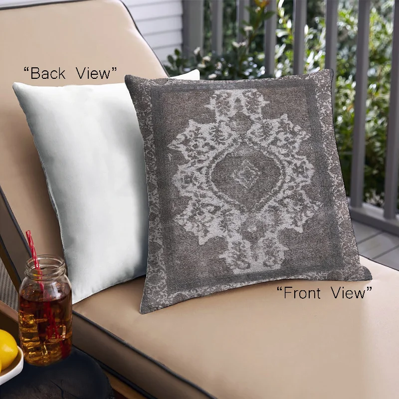Today's Special Mid-Century Modern Urban Indoor Outdoor Square Western Charcoal Gray Throw Pillow, 18 inch by 18 inch, pwurb1749 Today's Special Mid-Century Modern Urban Indoor Outdoor Square Western Charcoal Gray Throw Pillow, 18 inch by 18 inch, pwurb1749