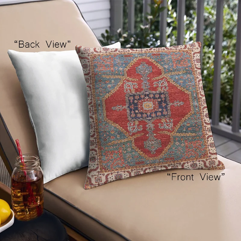 Blowout Sale Mid-Century Modern Urban Indoor Outdoor Square Tomato Red Throw Pillow, 18 inch by 18 inch, pwurb1798 Blowout Sale Mid-Century Modern Urban Indoor Outdoor Square Tomato Red Throw Pillow, 18 inch by 18 inch, pwurb1798