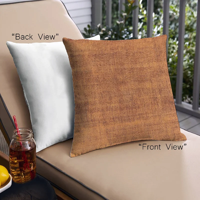 Weekend Specials to Savor Mid-Century Modern Urban Indoor Outdoor Square Orange Red Orange Throw Pillow, 18 inch by 18 inch, pwurb1864