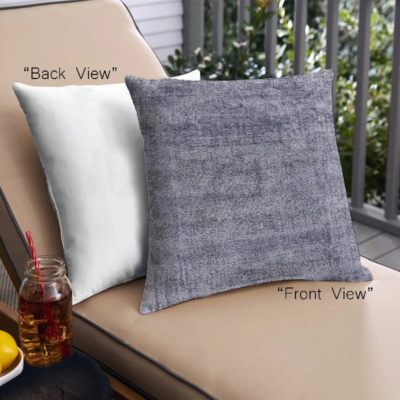 Weekend Discounts to Relish Mid-Century Modern Urban Indoor Outdoor Square Purple Navy Blue Throw Pillow, 18 inch by 18 inch, pwurb1896
