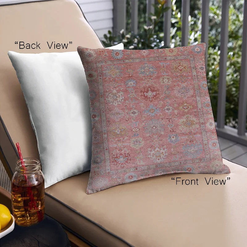 Stock Up Mid-Century Modern Urban Indoor Outdoor Square Pink Brown Pink Throw Pillow, 18 inch by 18 inch, pwurb2003 Stock Up Mid-Century Modern Urban Indoor Outdoor Square Pink Brown Pink Throw Pillow, 18 inch by 18 inch, pwurb2003