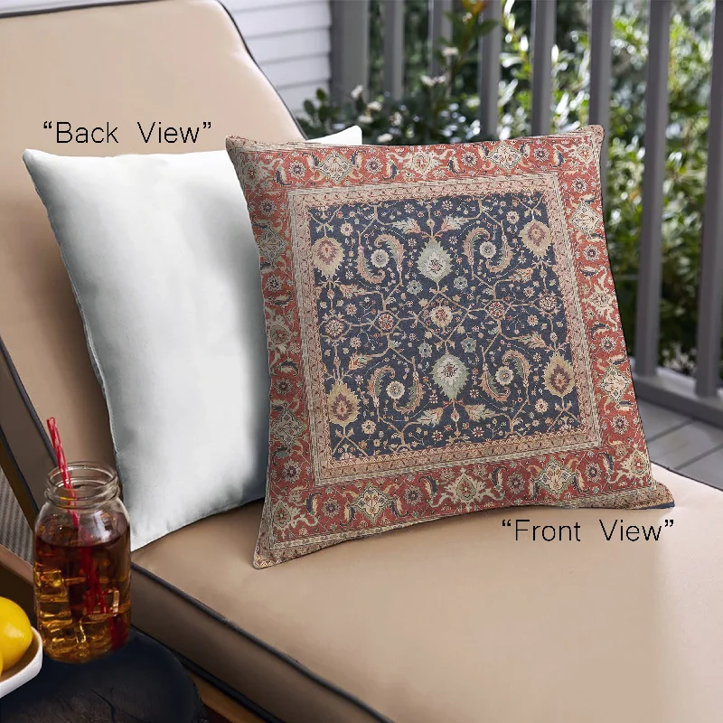 Stock Clearance Mid-Century Modern Urban Indoor Outdoor Square Vermilion Red Throw Pillow, 18 inch by 18 inch, pwurb2029 Stock Clearance Mid-Century Modern Urban Indoor Outdoor Square Vermilion Red Throw Pillow, 18 inch by 18 inch, pwurb2029