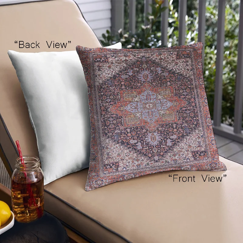 Hurry In Mid-Century Modern Urban Indoor Outdoor Square Rosy Brown Pink Throw Pillow, 18 inch by 18 inch, pwurb2097 Hurry In Mid-Century Modern Urban Indoor Outdoor Square Rosy Brown Pink Throw Pillow, 18 inch by 18 inch, pwurb2097