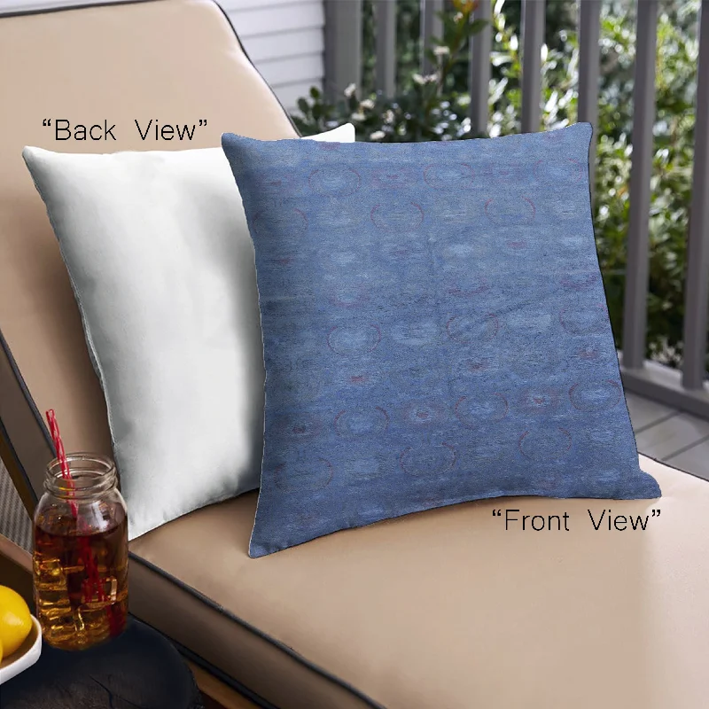 Unwind with Weekend Discounts Mid-Century Modern Urban Indoor Outdoor Square Sapphire Blue Throw Pillow, 18 inch by 18 inch, pwurb2108 Unwind with Weekend Discounts Mid-Century Modern Urban Indoor Outdoor Square Sapphire Blue Throw Pillow, 18 inch by 18 inch, pwurb2108