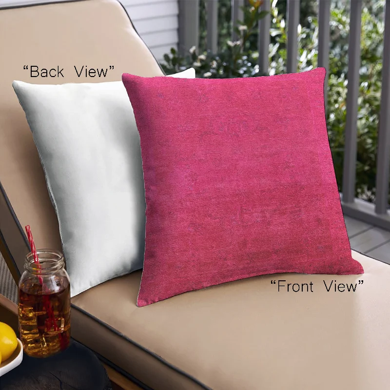 Great Deals Mid-Century Modern Urban Indoor Outdoor Square Pastel Purple Pink Throw Pillow, 18 inch by 18 inch, pwurb2160