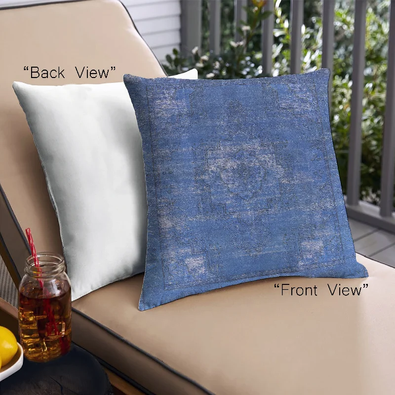 Weekend Bargains Galore Mid-Century Modern Urban Indoor Outdoor Square Sapphire Blue Throw Pillow, 18 inch by 18 inch, pwurb2239 Weekend Bargains Galore Mid-Century Modern Urban Indoor Outdoor Square Sapphire Blue Throw Pillow, 18 inch by 18 inch, pwurb2239