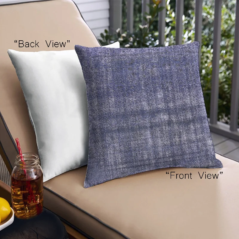 Act Now Mid-Century Modern Urban Indoor Outdoor Square Periwinkle Purple Throw Pillow, 18 inch by 18 inch, pwurb2270