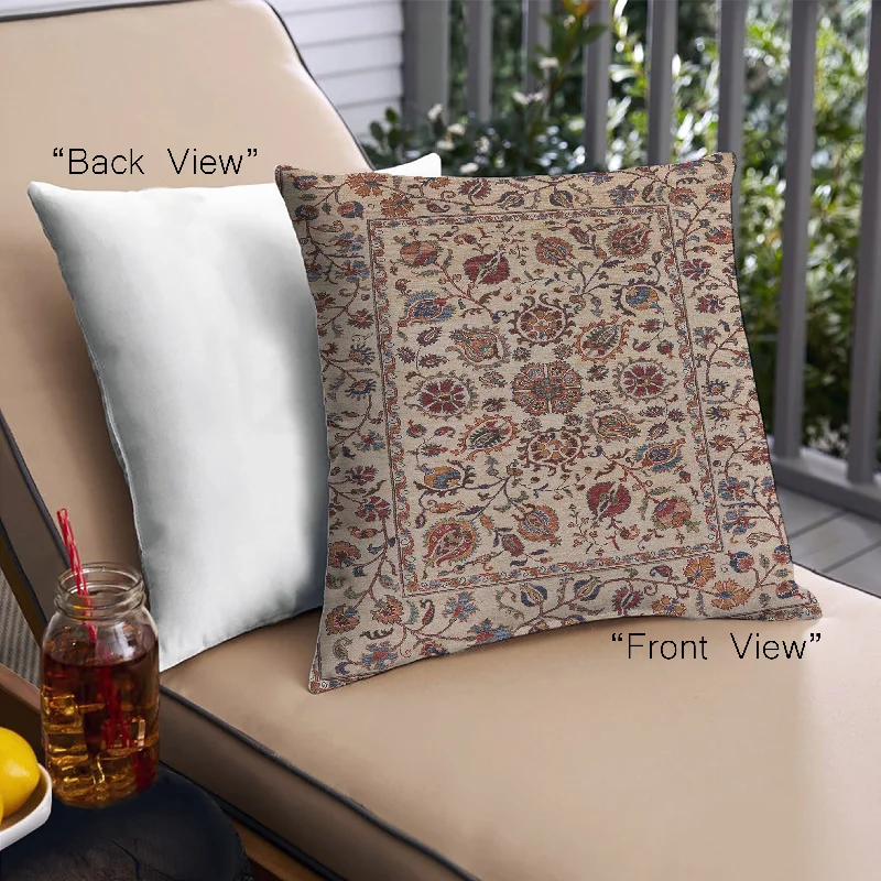 Exclusive Offer Mid-Century Modern Urban Indoor Outdoor Square Red Brown Throw Pillow, 18 inch by 18 inch, pwurb2349 Exclusive Offer Mid-Century Modern Urban Indoor Outdoor Square Red Brown Throw Pillow, 18 inch by 18 inch, pwurb2349